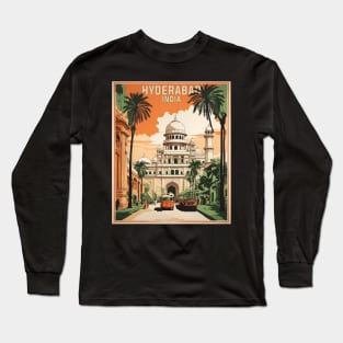 Hyderabad India Vintage Tourism Travel Long Sleeve T-Shirt